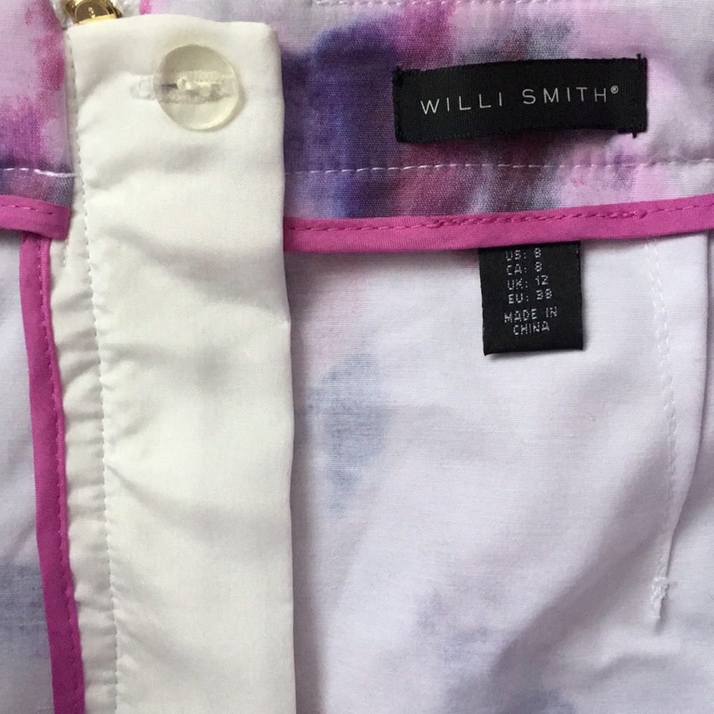 Willi Smith Watercolor Floral Print Skirt - Picture 5 of 7
